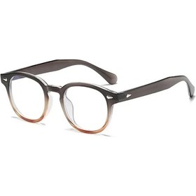 Resim Jnpcxı Retro Yuvarlak Güneş Gözlüğü Uv400 Kadın Erkek Moda Aksesuar Dumanlı Gri 