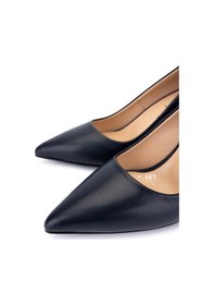 Resim Tamer Tanca Kadın Hakiki Deri Lacivert Deri Topuklu Ayakkabı 1132 570 Bn Ayk Sk25-26 Lacı Derı Lacivert 