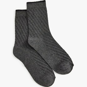 Resim Koton Soket Çorap Basic Dokulu Antrasit 5wak80339aa Antrasit 
