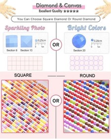 Resim 5d Elmas Nakış Noel Tam Kare Yuvarlak Kit Dıy Elmas Nakış Karikatür Köpek El Yapımı Hediye Dekor Ev Için Full Round 