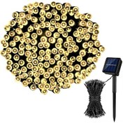 Resim Youtek Güneş Enerjili 50 Led 8 Modlu Işık Zinciri, Dış Mekan Bahçe Bahçe Noel Dekorasyonu, Islak Orman Uyumlu, Sıcak Işık, 9.5 Metre Uzunluk 