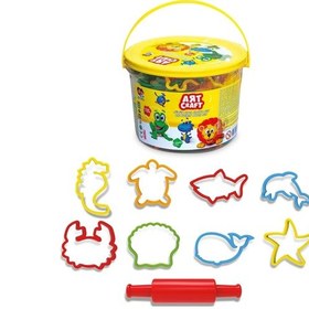 Resim Büyük Kova Oyun Hamuru Kalıpları 13 Parça - Oyun Hamuru Seti - Hamur Setleri - Hamur Kalıpları Renkli 