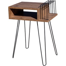 Resim Genel Markalar Plak Ve Pikap Sehpası Metal Ayaklı Atlantik Çam 