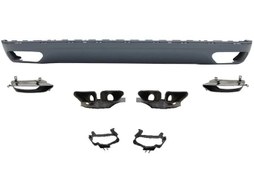 Resim Audi A8 W12 Arka Tampon Eki+Egzoz Uçları 2010-2013 Arası Uyumlu 