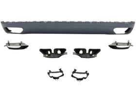 Resim Audi A8 W12 Arka Tampon Eki+Egzoz Uçları 2010-2013 Arası Uyumlu 