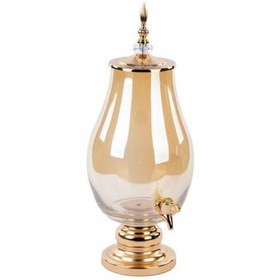 Resim Dekoratif Lüks Musluklu Cam Sebil Şerbetlik 6 Litre Minimalist Cam 