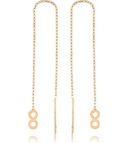 Resim Caelo Gümüş Zincirli Sonsuzluk Küpe 