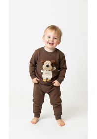 Resim Miababy Oyuncak Köpek Aksesuarlı İkili Takım Kahverengi 