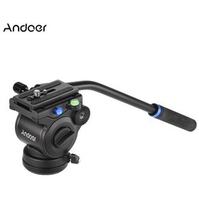 Resim Vkemall Fotograf Gimbal Andoer Profesyonel Fotoğrafçılık Video Kafası Sıvı Sürükleme Eğim Hidr 