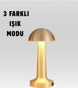 Resim Mantar Masa Lambası Çok Renkli 