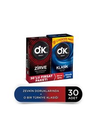 Resim Okey Klasik Prezervatif 20'li + Zirve Prezervatif 10'lu 