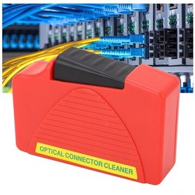 Resim Moveevo Kırmızı Abs Fiber Optik Temizleme Kutusu - Sc/fc/lc/st Uyumlu, 550+ Kullanim, Alkolsuz, Hacsi Ve Taşınabilir - Optik Fiber Uç Temizleyici Aleti 