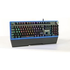 Resim Rush RK939 Shıeld Full Gerçek Mekanik Rgb Işıklı Oyun Klavyesi 