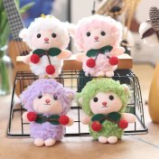 Resim Dzjjna Yeni 1 Adet Dört Inç Iyi Şanslar Karikatür Peluş Oyuncak Bebek Anahtarlık Sevimli Bebek Anahtar Küçük Kolye Seti (Yurt Dışından) 
