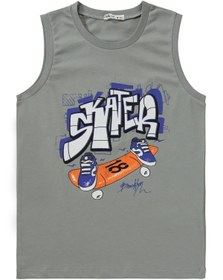 Resim Civil Boys Skate Baskılı 10-13 Yaş Pijama Takımı - Gri - Gri / 11-12 Yaş 