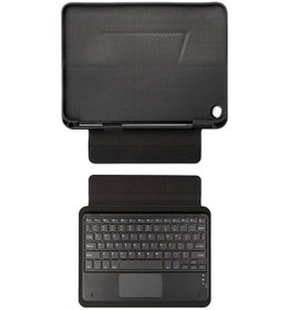 Resim Goocamp Galaxy Tab A9 Plus Uyumlu Border Keyboard Bluetooh Bağlantılı Standlı Klavye Tablet Kılıfı 