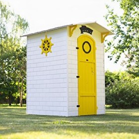 Resim Mandu Ahşap Soyunma Kabini (Plaj Duş Kabini) XL Sarı 