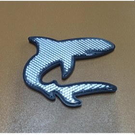 Resim Balık Şekilli Beyaz Reflektör Yapışkanlı 2 Adet Plastik 