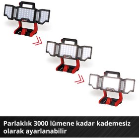 Resim Einhell TP-CL 18/3000 Li Set-Solo, Akülü Projektör (Tripod Takılabilir) 