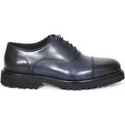 Resim Tuna Hakiki Deri EVA Taban Bağcıklı Oxford Erkek Ayakkabı - 3984 