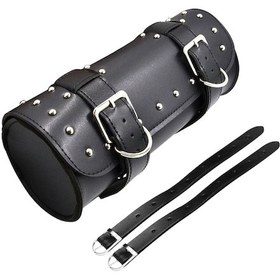 Resim Gajeena Su Geçirmez Motosiklet Çantası - Dayanıklı Pu Deri, Pratik Bağlantı Kayışları, 31x13.5cm, Siyah 