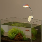Resim 1 Adet Küçük LED Akvaryum Işığı - 3 Ayarlanabilir Parlaklık Modu ve Renk Sıcaklıklı, Pil ile Çalışan Balık Tankı Aydınlatması - Bitkiler, Evcil Hayvanlar, Gece Okuma için Yumuşak Mavi/Yeşil/Beyaz LED Işıklı, Kolay Montajlı Klipsli Tasarım, Akvaryum Aksesuarları 