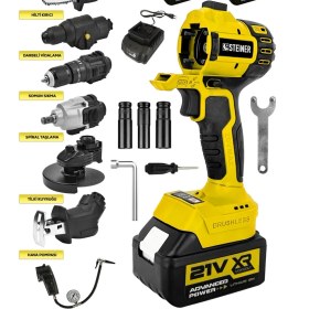 Resim 7 Başlıklı Set Spiral Taşlama Somun Sıkma Tilki Kuyruğu Dal Budama Akülü Vidalama Hava Pompası Hilt 