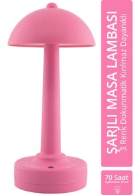 Resim Light Design Şarjlı Masa Lambası 70 Saat Aydınlatma Süreli 3 Renk Dokunmatik Gece Lambası Çocuk Bebek Oda Lambası 