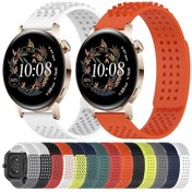 Resim Sones Onur Magicwatch2 42mm 20mm Delik Hava Alabilir 3d Noktalar Silikon Saat Kordonu 