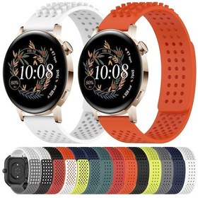 Resim Sones Onur Magicwatch2 42mm 20mm Delik Hava Alabilir 3d Noktalar Silikon Saat Kordonu 