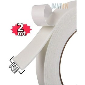 Resim İz Bırakmayan Çift Taraflı Bant 25mmx2metre Leke Bırakmaz Bant 