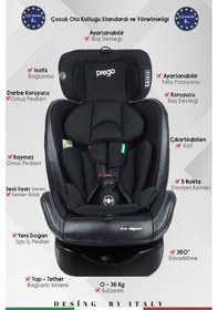 Resim Prego Profix Pro Signal 360 Derece Dönebilen Isofixli 0-36 KG Oto Koltuğu 