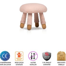 Resim Mojo Yoyo Çocuk Taburesi Pembe 