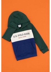 Resim U.s. Polo Assn. Erkek Çocuk Koyu Yeşil Sweatshirt 50313969-vr079 Koyu Yesıl 