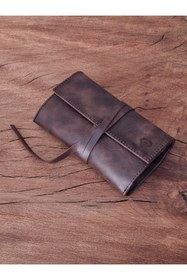 Resim English Leather Tutun Kesesi Cüzdan Tutun Çantası Kartlıklı %100 Gerçek Deri 