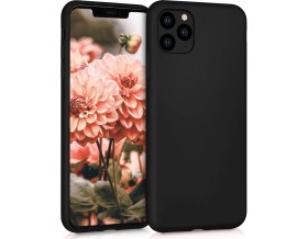 Resim Microsonic Matte Silicone Apple iPhone 11 Pro Max Kılıf Siyah 