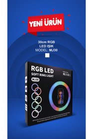 Resim RGB Led Soft Ring Light 30 Cm Led Işık Mj30 