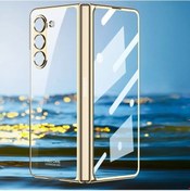 Resim Turcoshop11 Melody Sky Ultra İnce Z Fold 6 Kılıf Altın Yüksek Kalite Moda Tasarım 