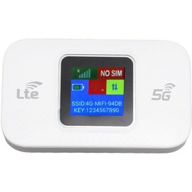 Resim Thentech Mobil Wifi Router Tasinabilir 4g 5g Lte Sim Kartli Modem 3000mah Bataryali Ekranli Kablosuz Dagitici 