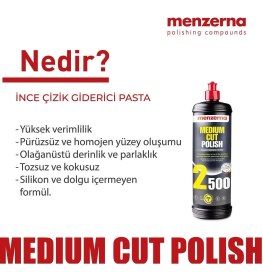 Resim Menzerna Power Finish 2500 - Hare Giderici Cila 1Lt. 