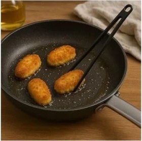 Resim Assess Store Silikon Kızartma Maşası, 1 Adet, Silikon, 29 Cm, Siyah, Bpa 
