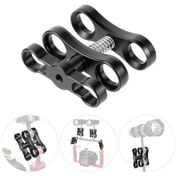 Resim Alüminyum Alyuminyum Top Klemensi, 1 İnç Bal Montajı İçin, Su Altı Fotoğrafçılığı Aparatı Ve Işık Braketi Bağlantı Aracı 