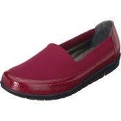 Resim Costo Shoes 42 Numara 1146-2 Bordo Streç Büyük Numara Kadın Babet Ayakkabı 