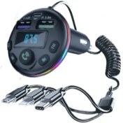 Resim Torima G14 Bluetoot Fm Transmitter Fm Verici 36W Pd Giriş Type C- Microusb -Lightning Şarj Girişi 