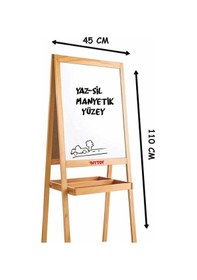 Resim 2195 Dıytoy. Ahşap Yazı Tahtası Çift Taraflı Manyetik 