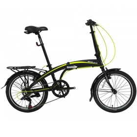 Resim Bisan FX 3500 20 V Katlanır Bisiklet Tourney (Siyah-Sarı) 