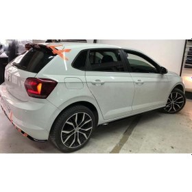 Resim Vw Polo Mk6 R Line Yan Marşpiyel Seti Piona Black 2018-2021 