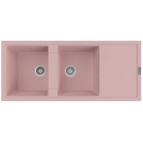 Resim Polex Cristal Lux Granit Eviye P x 116 Pembe 