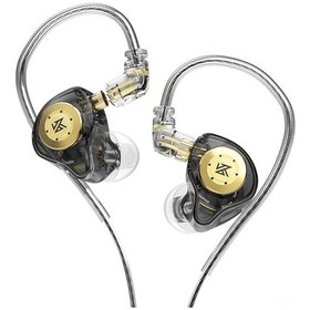Resim Suofeng Kz Edx Pro Metal-reçine Kulaklık, Ergonomik Kulak Kanca, Oksijenizsiz Bakır Kablolu, 10hz-20khz Frekans Aralığı, Siyah Miksiz Model: Edx Pro 