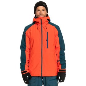 Resim Quiksilver Mission Block Jk Erkek Kırmızı Snowboard Ceketi 